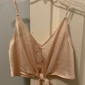 Nectar clothing Silk cropped tank